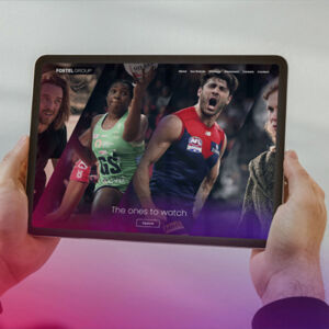CTA Dave Clark Contact Foxtel tablet Mockup