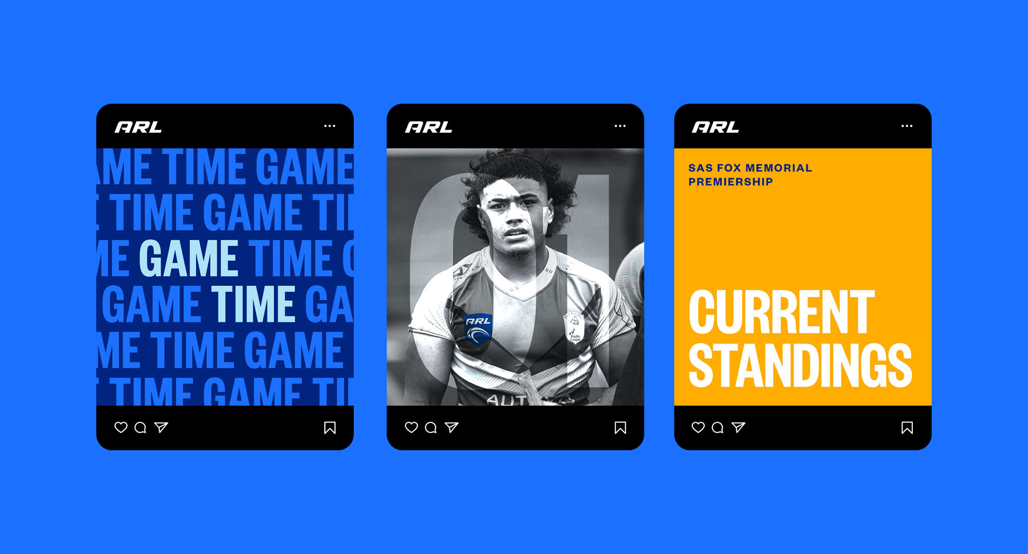 DC mock ups of the social media templates used by ARL
