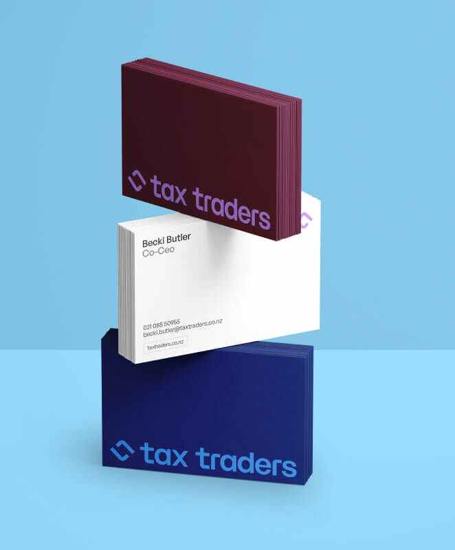 DC mock up Tax Traders Business Cards