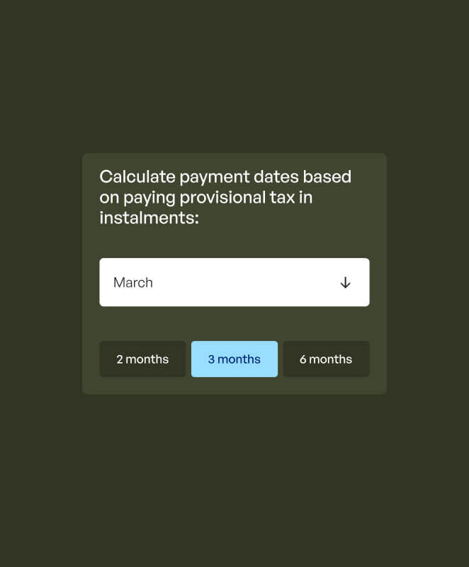 DC mock up Tax Traders calculator layout