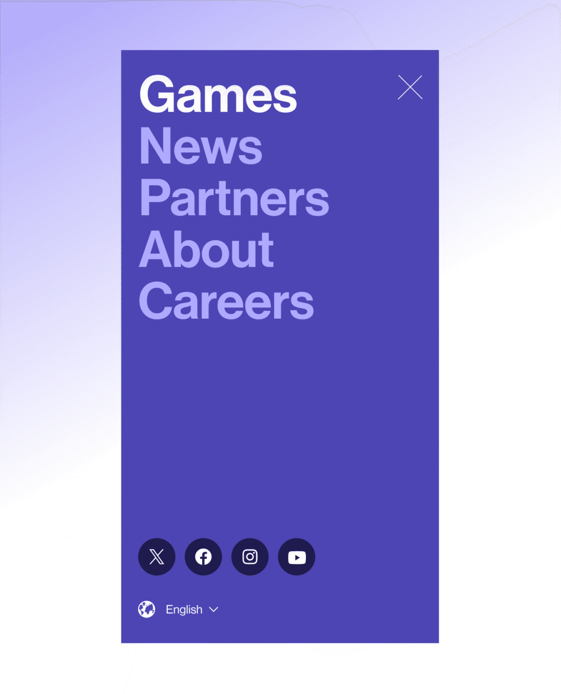 DC mock up level infinite menu on smartphone