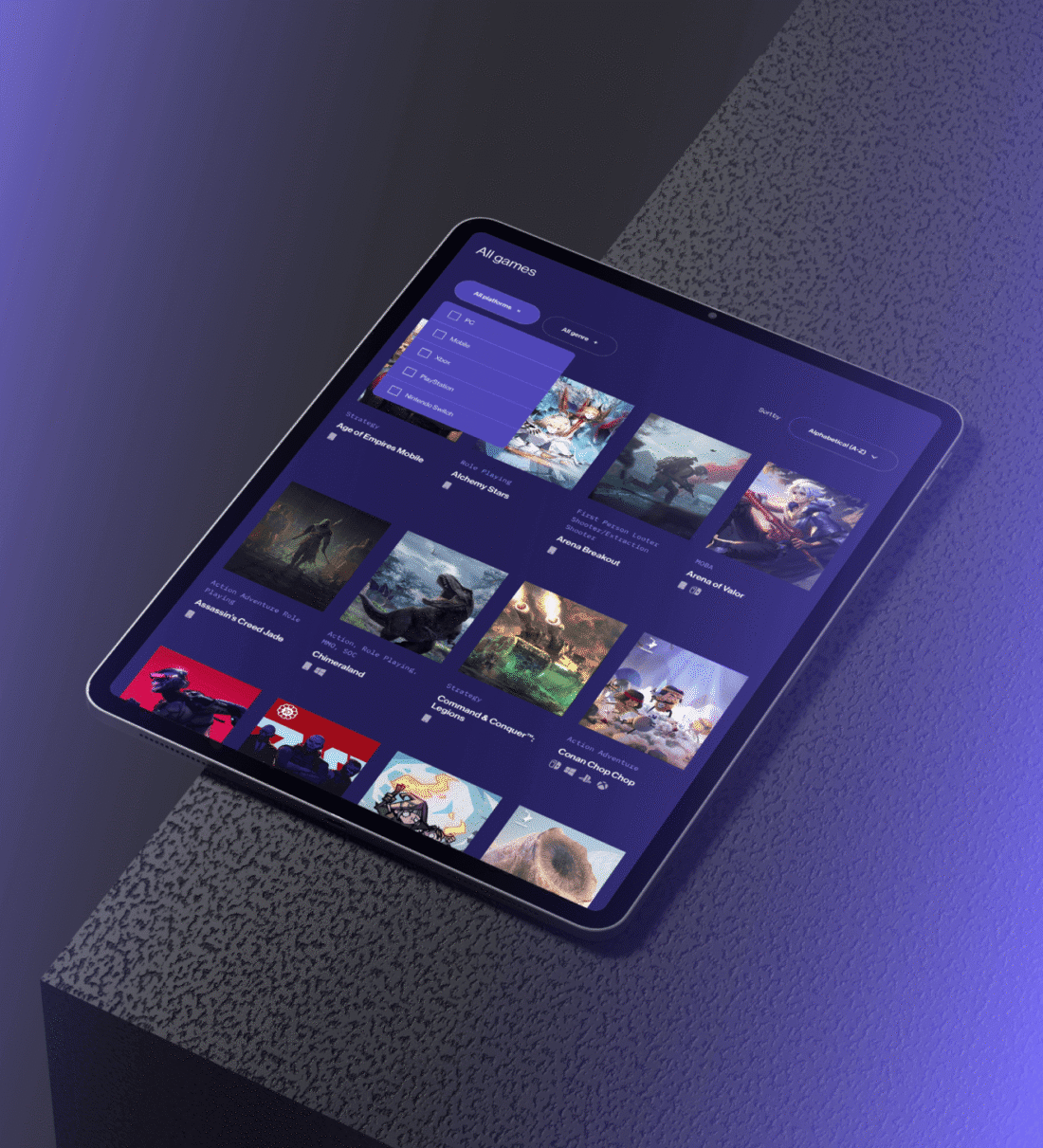 DC mock up level infinite tablet